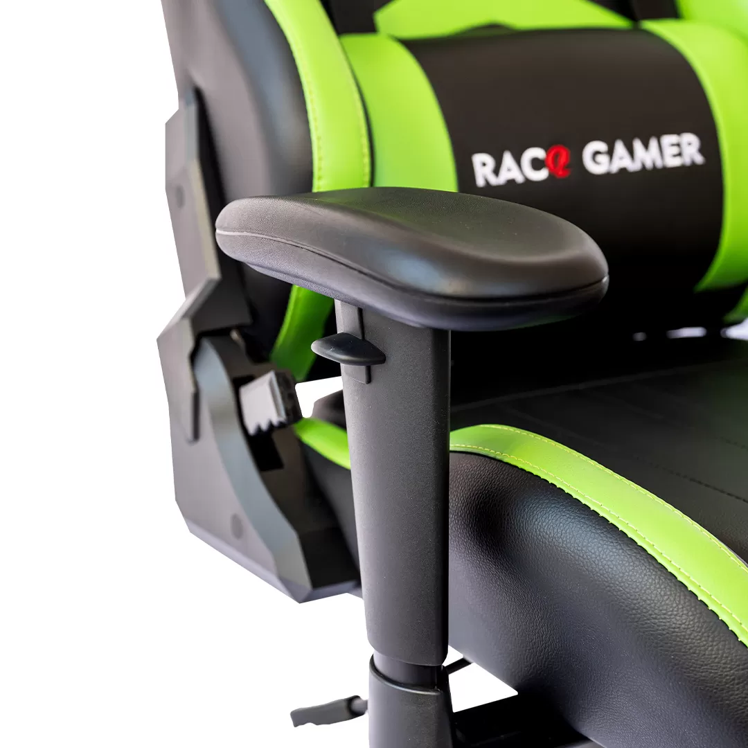 Cadeira PC Gamer Racer Profissional - Preto / Verde. A melhor cadeira PC Gamer. Qualidade excepcional! MXRacer Preto/Verde